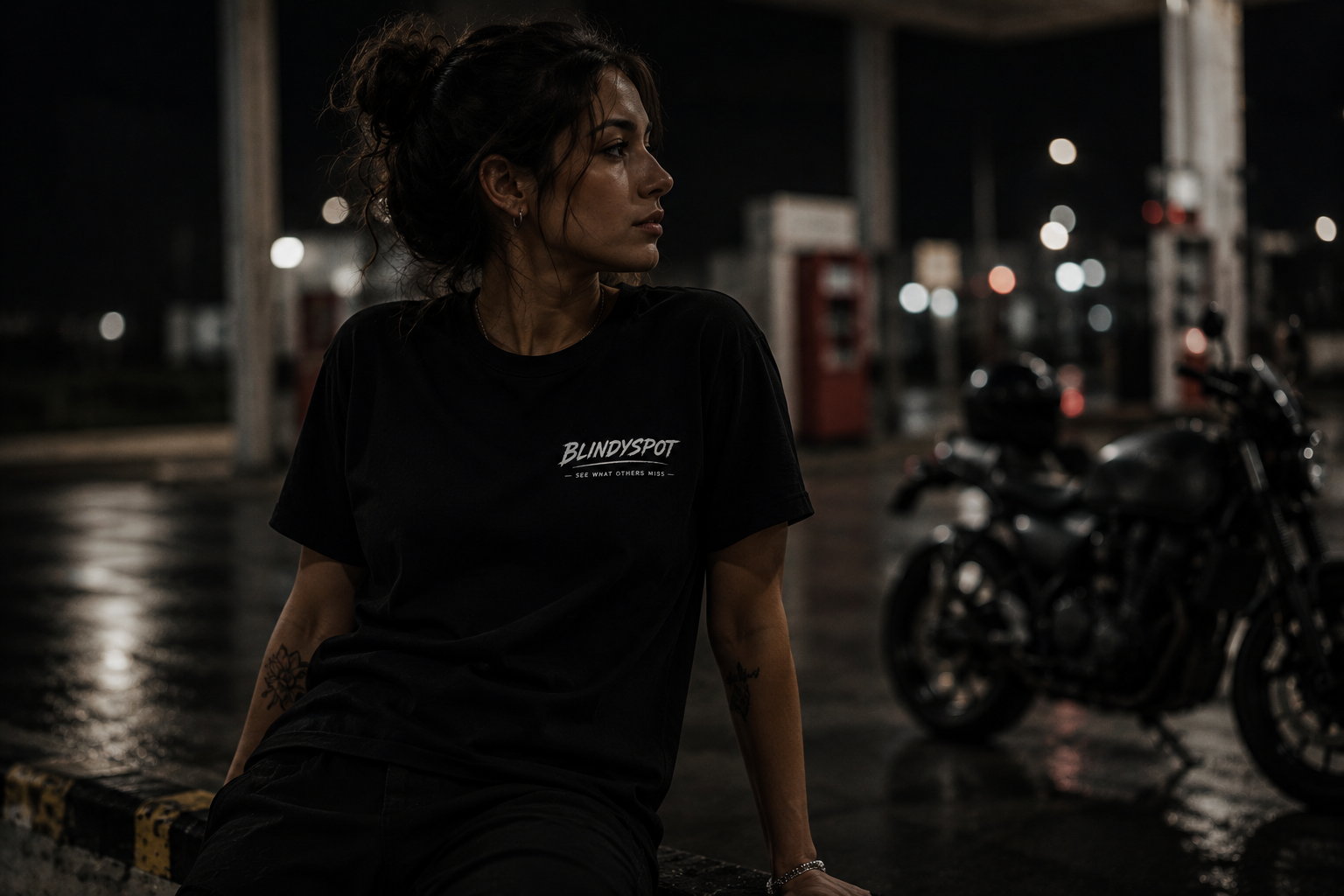 After Hours Tee — worn by model